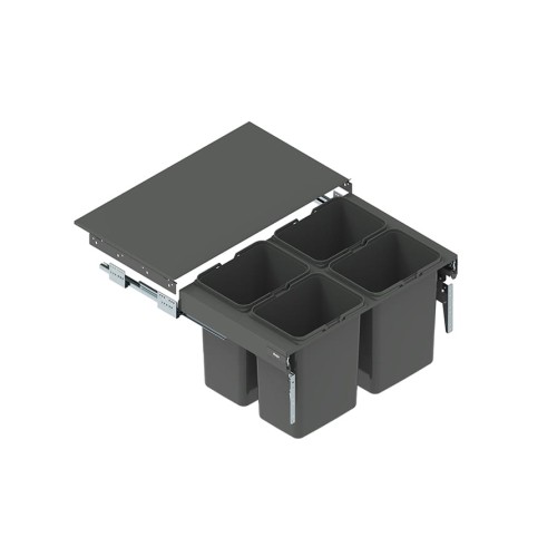 Szuflada SEGREGO do szafki "80" - 4 kosze - obudowa grafitowa