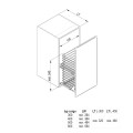 cargo 1-poz. L-300 z frontem wysuwnym - wymiarowanie