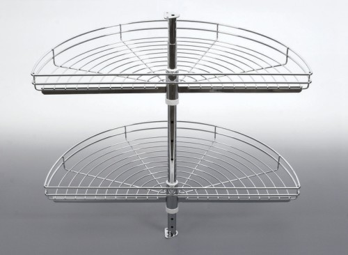 Półka narożna obrotowa NOVA 1/2 koła