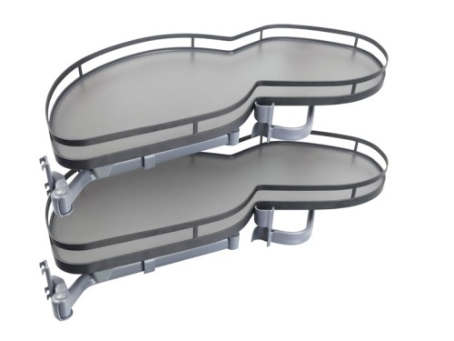 Półka narożna SUPLIMO - antracyt