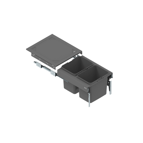 Szuflada SEGREGO do szafki 45cm z 2 pojemnikami