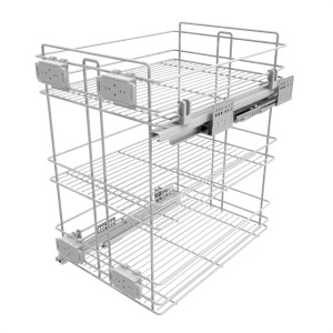 Kosz cargo mini do szafki 40 cm boczne 3-półkowe