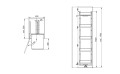 Cargo maxi Space Classic 45 - rysunek techniczny